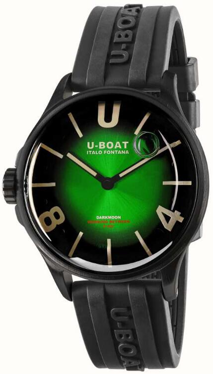 Review Replica U-BOAT Darkmoon 40mm Green PVD Soleil 9503 watch - Click Image to Close